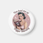 Trigger Warning Pin Up Reader Magneet (Voorkant)