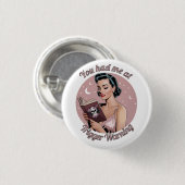 Trigger Warning Pin Up Reader Ronde Button 3,2 Cm (Voorkant /achterkant)