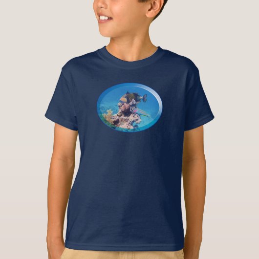 Triggerfish at coral reef - Photographic Design | T-shirt (Voorkant)