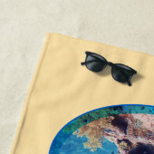 Triggerfish bij koraalrif - Fotografisch ontwerp | Strandlaken (In situ)