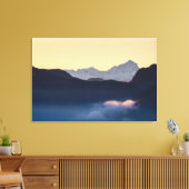 Triglav-berg bij zonsondergang canvas afdruk (Insitu (Woonkamer))