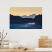 Triglav-berg bij zonsondergang poster (Keuken)
