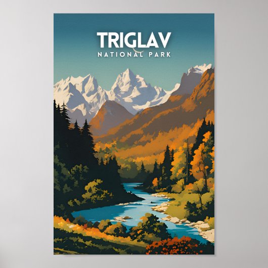 Triglav Nationaal Park Reizen Poster (Voorkant)