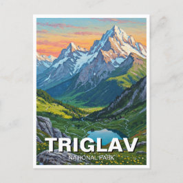 Triglav Nationaal Park Slovenië Reizen Briefkaart