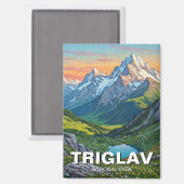 Triglav Nationaal Park Slovenië Reizen Magneet (Voorkant / Achterkant)