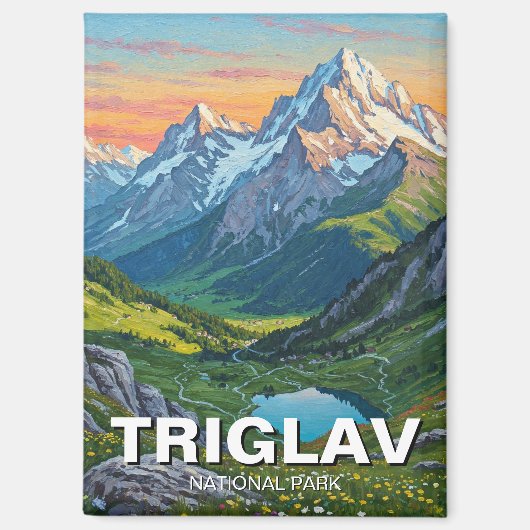 Triglav Nationaal Park Slovenië Reizen Magneet (Voorkant)