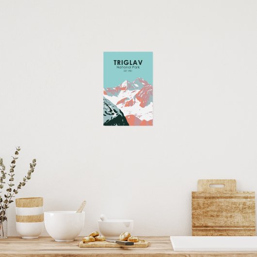 Triglav National Park Mount Triglav Slovenië Poster (Keuken)