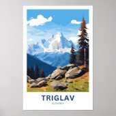 Triglav Slovenië Reisprint Poster (Voorkant)