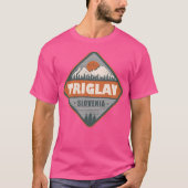 Triglav Slovenië Sloveense Alpen  Wandelroutes T-shirt (Voorkant)