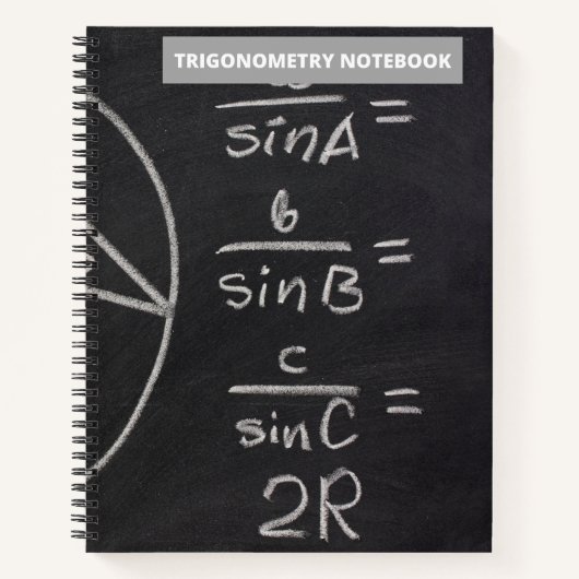 TRIGONOMETRIE CHALKBOARD NOTES (BLACK) NOTITIEBOEK (Voorkant)