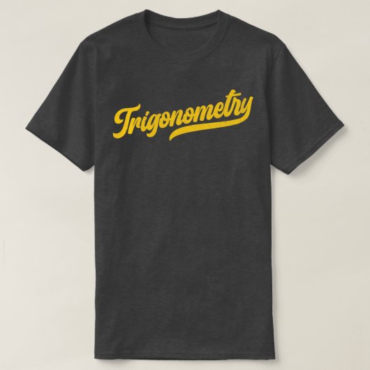 Trigonometrie Koele Wiskunde T-shirt (Design voorkant)