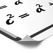 Trigonometrie Poster: Cosines-wet Poster (Hoek)