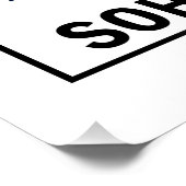 Trigonometrie SOH CAH TOA Klaslokaal Wit Poster (Hoek)