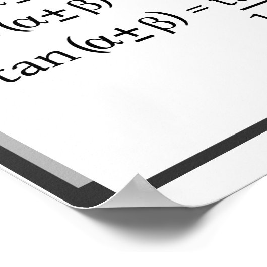 Trigonometrie: som/verschillen-identiteiten poster (Hoek)