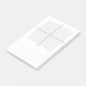 trigonometrie X Y coördineert grafiekpapier Post-it® Notes (Schuin)