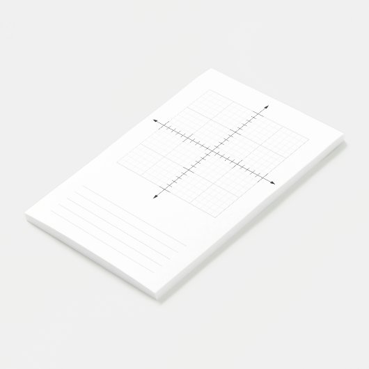 trigonometrie X Y coördineert grafiekpapier Post-it® Notes (Schuin)
