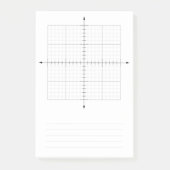 trigonometrie X Y coördineert grafiekpapier Post-it® Notes (Voorkant)