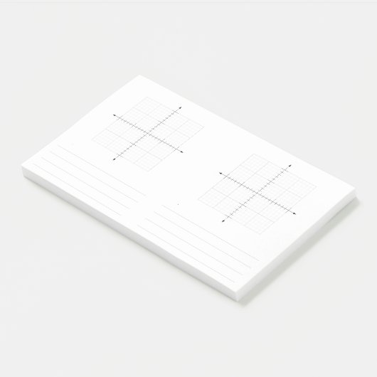 trigonometrie X Y coördineert grafiekpapier Post-it® Notes (Schuin)