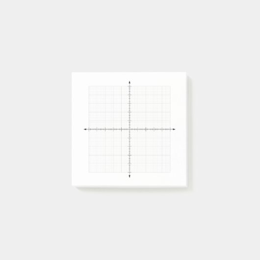 trigonometrie X Y coördineert grafiekpapier Post-it® Notes (Voorkant)