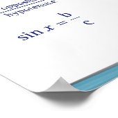 Trigonometrische functies poster (Hoek)