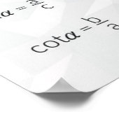 Trigonometrische functies - Wiskunde Poster (Hoek)