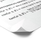 Trigonometrische kenmerken — Poster Wiskunde (Hoek)