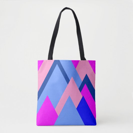 Trihoeken voor Vibrant Colorful Canvas tas (Voorkant)