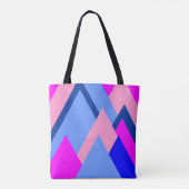 Trihoeken voor Vibrant Colorful Canvas tas (Achterkant)