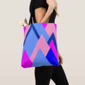 Trihoeken voor Vibrant Colorful Canvas tas (Dichtbij)
