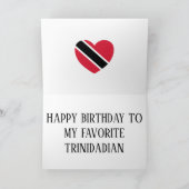 Triinidad en Tobago Vlag patriottische verjaardag Kaart (Binnen)
