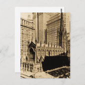 Triinity Church & Church Yard Lower Manhattan NYC Briefkaart (Voorkant / Achterkant)