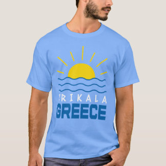 Trikala Griekenland Zonneschijn En Zee Golven Mann T-shirt