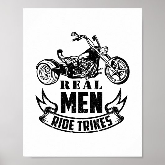 Trike Gifts for Men | Motorrijcyclus Triker Trikes Poster (Voorkant)
