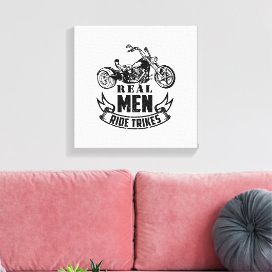 Trike Gifts for Men | Triker Trikes Motorcycle Canvas Afdruk (Insitu (Woonkamer))