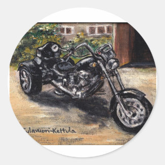 Trike-motorfiets Ronde Sticker