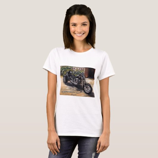 Trike-motorfiets T-shirt (Voorkant volledig)