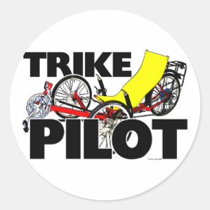 Trike Pilot Ronde Sticker