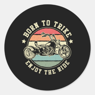 Triker Born Trike Geniet van de rit Motor Trike Re Ronde Sticker