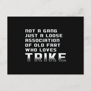 Triker Motor Trike Trikers Motorfiets Grappige Ret Briefkaart