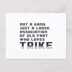 Triker Motor Trike Trikers Tricycle Funny  Briefkaart