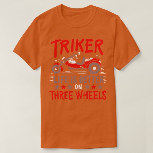 Triker Trike Drie Wheeler T-shirt (Design voorkant)
