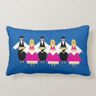 Trikeri Greece Dancers Lumbar Pillow Kussen