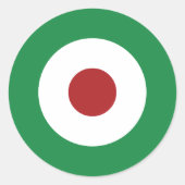 Trikleur Mod Bullseye Ronde Sticker (Voorkant)