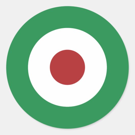 Trikleur Mod Bullseye Ronde Sticker (Voorkant)