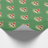 Trikleurenkerstpapier voor kerstcadeautjes cadeaupapier (Hoek)