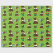 Trikleurenpapier voor kerstcadeautjes cadeaupapier (Vlak)