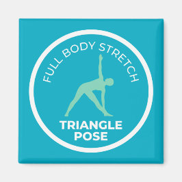 Trikonasana Triangle Pose • Full Body Stretch Yoga Magneet