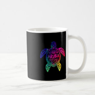 Tril Aru Tie Dye Zeeschildpad Aru Strand Vakantie Koffiemok
