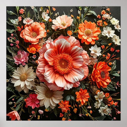 Trilbloemen Poster (Voorkant)