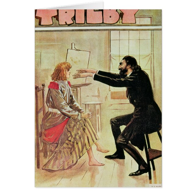 Trilby, hypnotiseerd door Svengali (Voorkant)